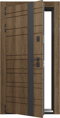 Входная  дверь Craftwood Design NoFrost 2P 6.1  Муар металлик Антрацит
