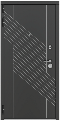Входная  дверь Флагман 42  Муар черный
