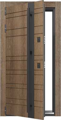 Входная  дверь Craftwood Design NoFrost 2P 6.1 Art  Муар металлик Антрацит
