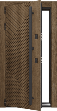 Входная  дверь Craftwood Design NoFrost 2P 5.1 Art  Муар металлик Антрацит