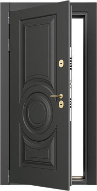 Входная  дверь Premium NoFrost 2P 8.1  Муар металлик Антрацит