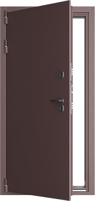 Входная  дверь Comfort NoFrost MP 1.1  Муар металлик Винный
