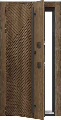Входная  дверь Craftwood Design NoFrost 2P 5.1 Art  Муар металлик Антрацит