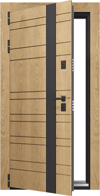 Входная  дверь Craftwood Design NoFrost 2P 6.1  Муар металлик Антрацит